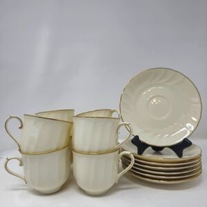 Mikasa Spun Silk Cups & Saucers (set 7)